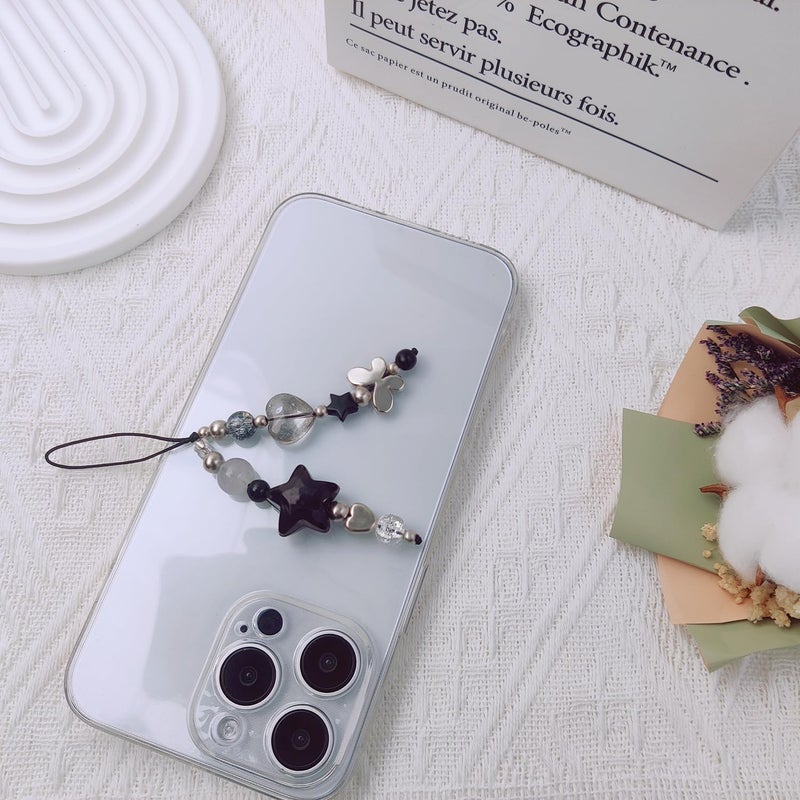 cioatu 1-4PCS Cute Phone Charms Aesthetic Y2K Cell Phone Charms Strap Strawberry Butterfly Star PhoneCharm Y2K Accessories for Bag Keychain Airpods Camera Pendants Decor - Image 5